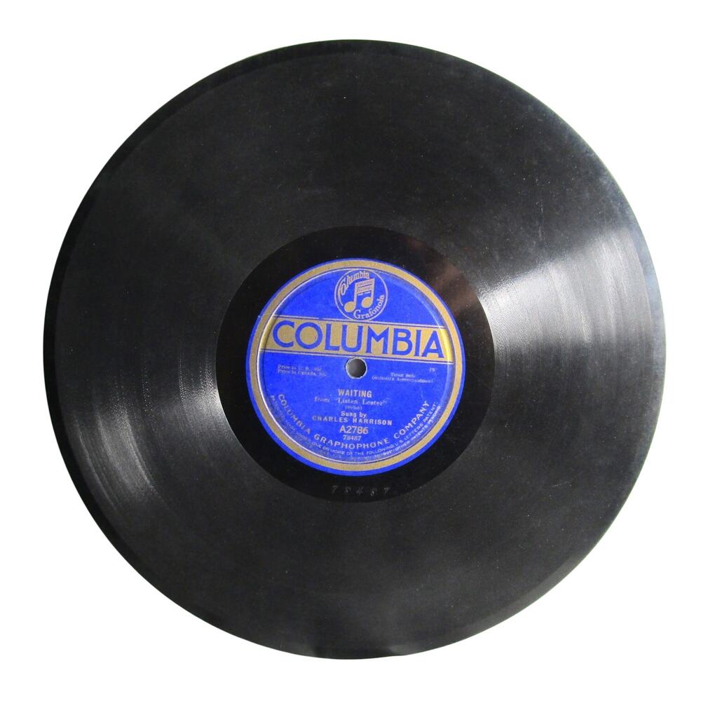 Antique Columbia Graphophone 78 RPM A2786 Shellac Record 1919 Burr Harrison